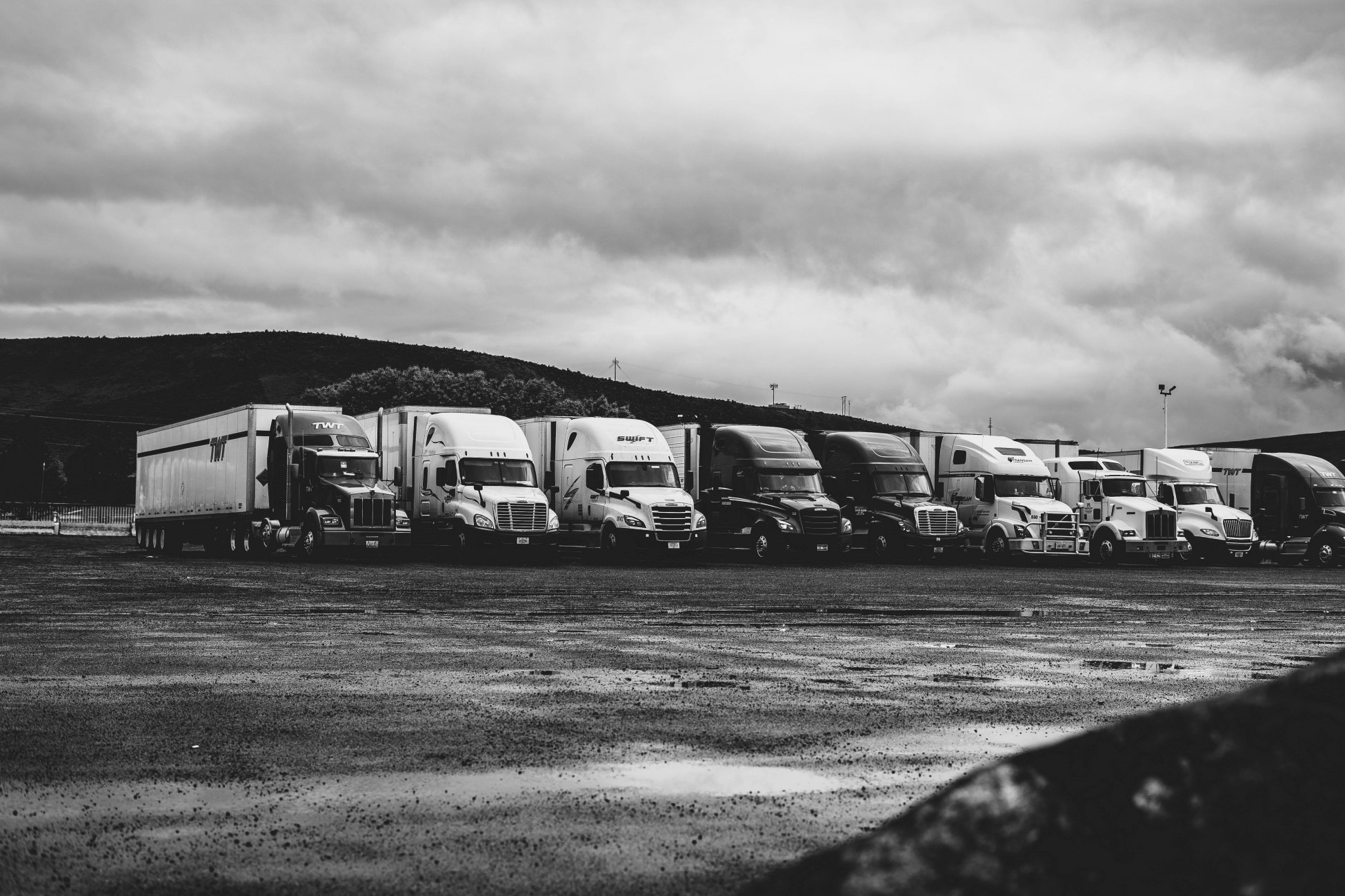Parked Trucks During Covid-19