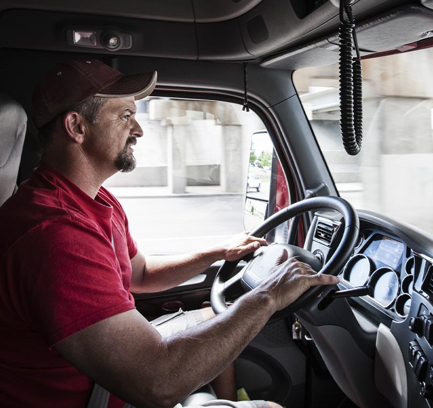 Clearinghouse Truck Driver Behind Wheel